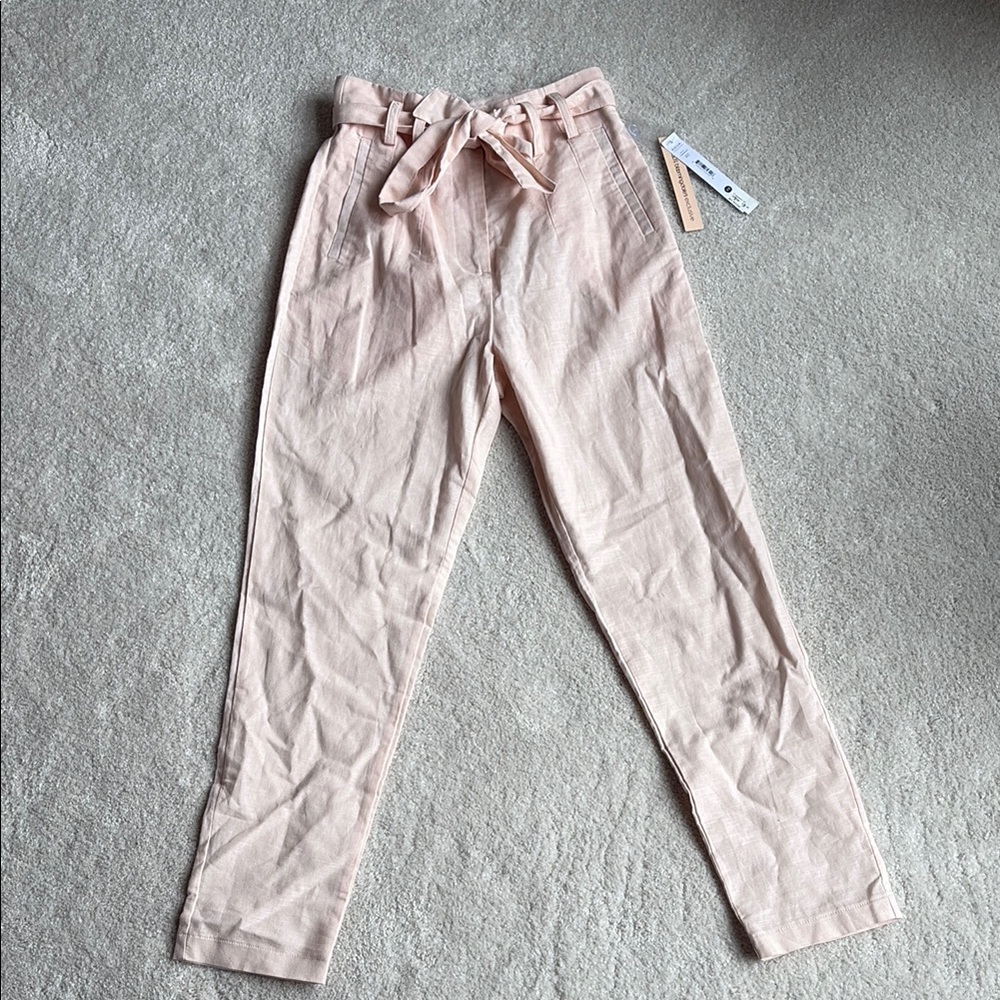 NEW WITH TAGS! Aqua Pink Tie-Waist Pants